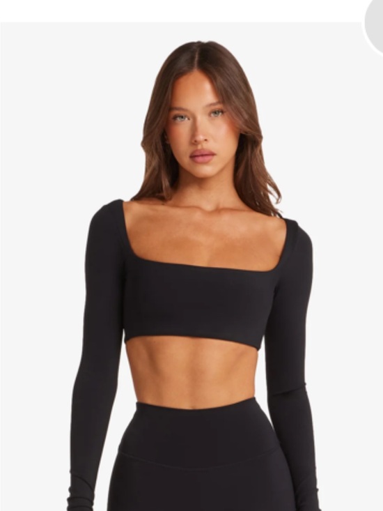 Crop Shop Boutique Tops - CSB Freedom Scoop Long Sleeve Crop